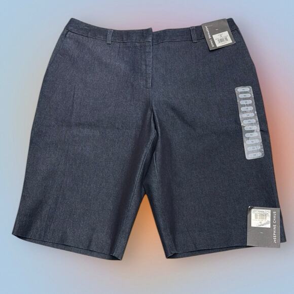 JOSEPHINE CHAUS Women’s 10 Blue Denim CITY SHORTS - Picture 1 of 3